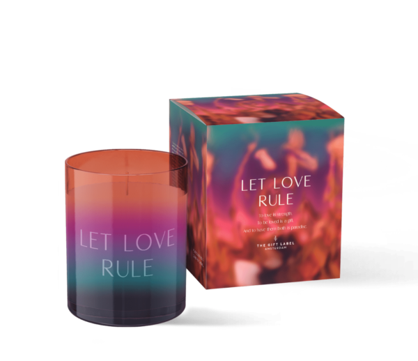 candle 310gr -Let Love Rule