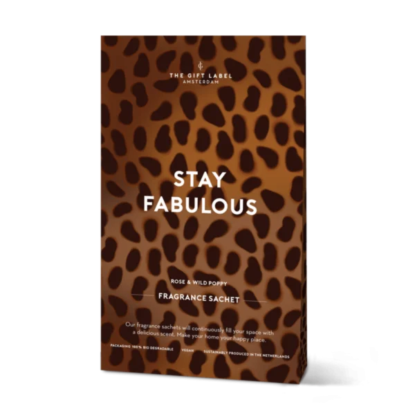 sachet parfumé - Stay Fabulous - Rose & wild poppy