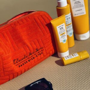 summer pochette orange "L'Escale des Sens"
