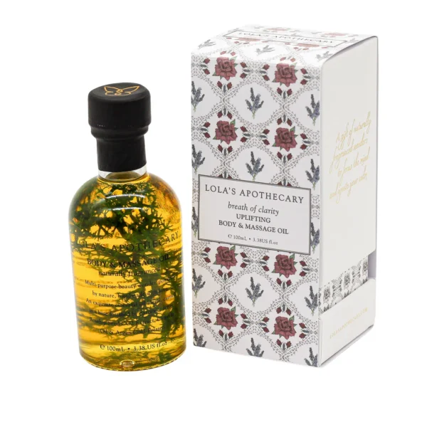 huile de massage et de corps revigorante 100ml BREATH OF CLARITY | Lola's Apothecary