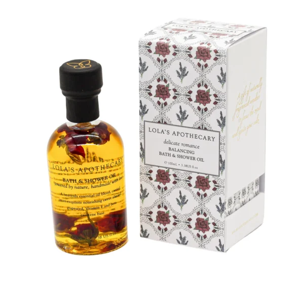 huile de bain et de douche équilibrante 100ml DELICATE ROMANCE | Lola's Apothecary
