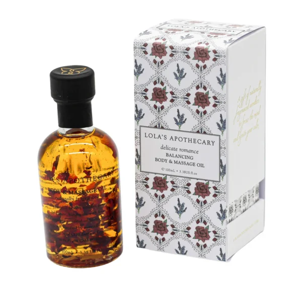 huile de massage et corps équilibrante 100ml DELICATE ROMANCE | Lola's Apothecary