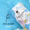 sels de bain moussants et colorés - bleu | NAILMATIC