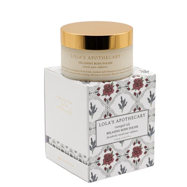 gommage corporel relaxant 200ml TRANQUIL ISLE | Lola's Apothecary
