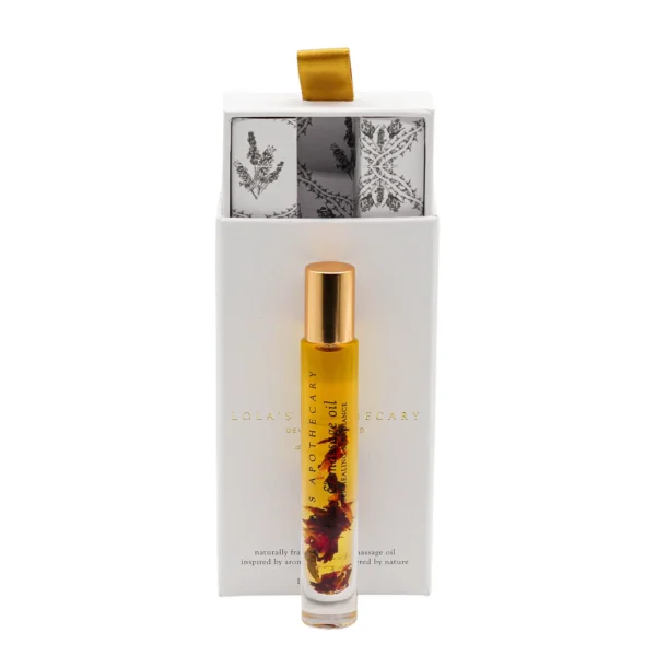 huile de massage deluxe roll-on 10ml DELICATE ROMANCE | Lola's Apothecary