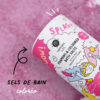 sels de bain moussants et colorés - rose | NAILMATIC