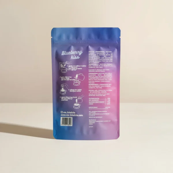 matcha cérémonial myrtille 80gr | MA-TCHATCHA