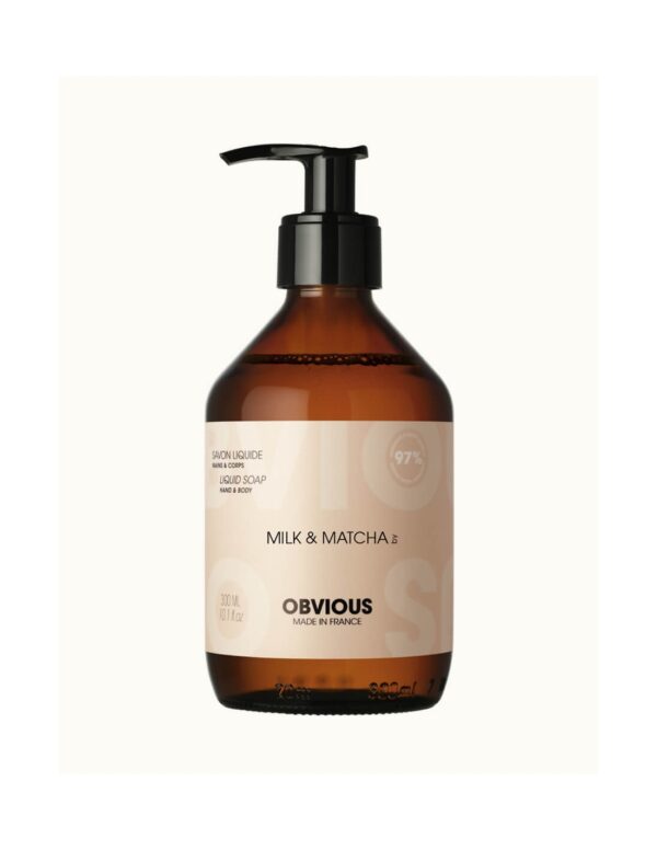 "milk & matcha" savon liquide 300ml | OBVIOUS