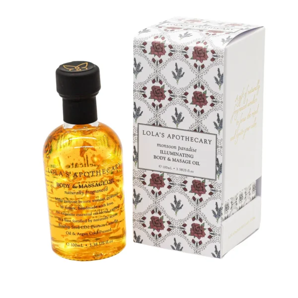 huile de massage et corps illuminatrice 100ml MONSOON PARADISE | Lola's Apothecary