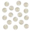 perle de bain ronde transparente à paillettes dorées - senteur VANILLE | TENTATION