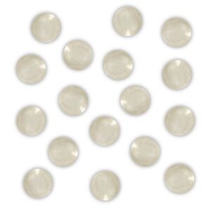 perle de bain ronde transparente à paillettes dorées - senteur VANILLE | TENTATION