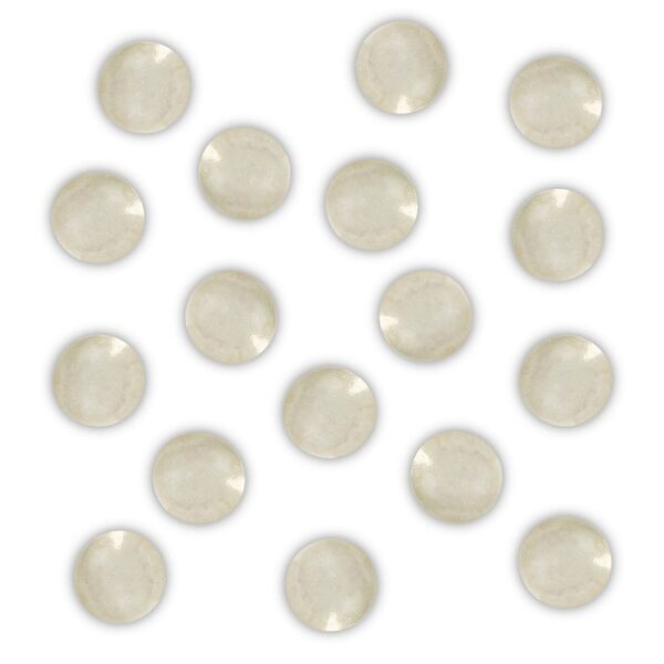 perle de bain ronde transparente à paillettes dorées - senteur VANILLE | TENTATION