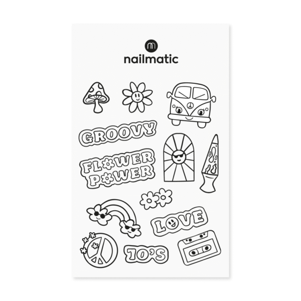 70B coloring tattoo - ANNÉES 70 | Nailmatic
