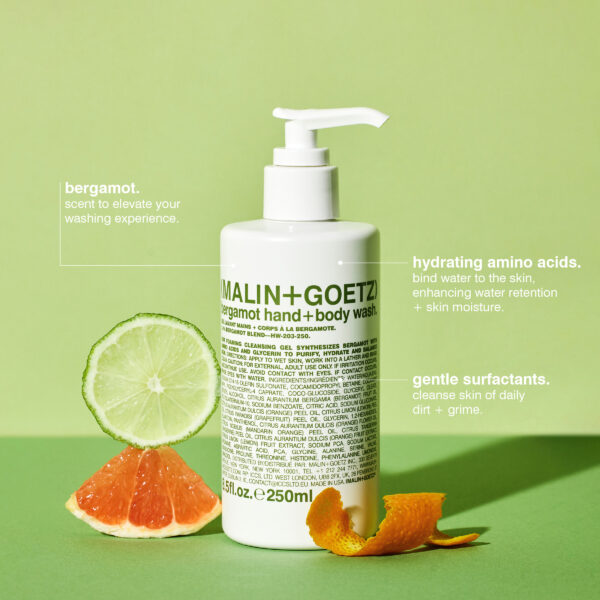 hand + body wash 250ml - bergamot | MALIN+GOETZ