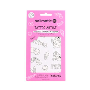 kawaii coloring tattoo - KAWAÏ | Nailmatic