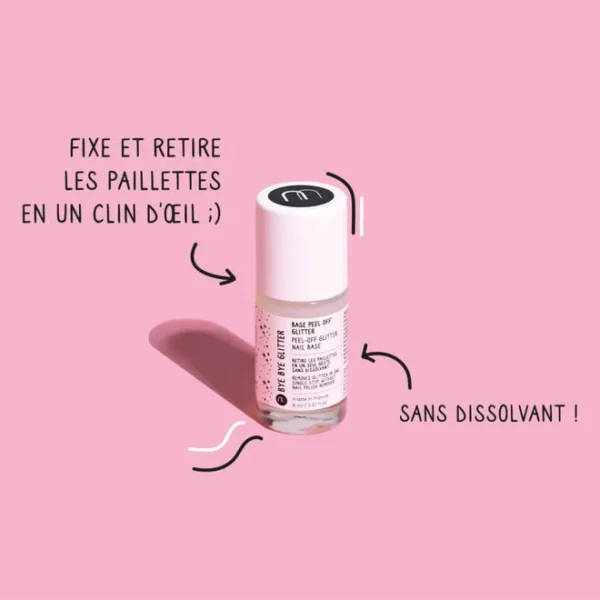 nailmatic-nailmatic-base-glitter-peel-off-for-glit base peel of - "BYE BYE GLITTER" | Nailmatic
