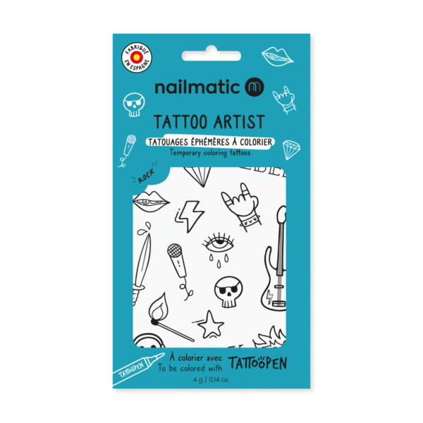 rock coloring tattoo - ROCK | Nailmatic