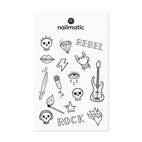 rock2 coloring tattoo - ROCK | Nailmatic
