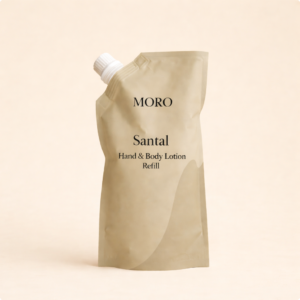 #020 recharge lotion mains & corps 250ml santal - violet | MORO