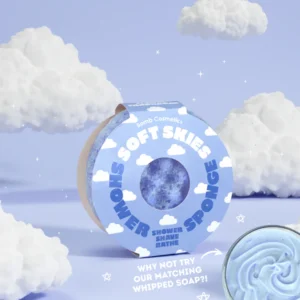 Shower sponge soft skies | BOMB RAW
