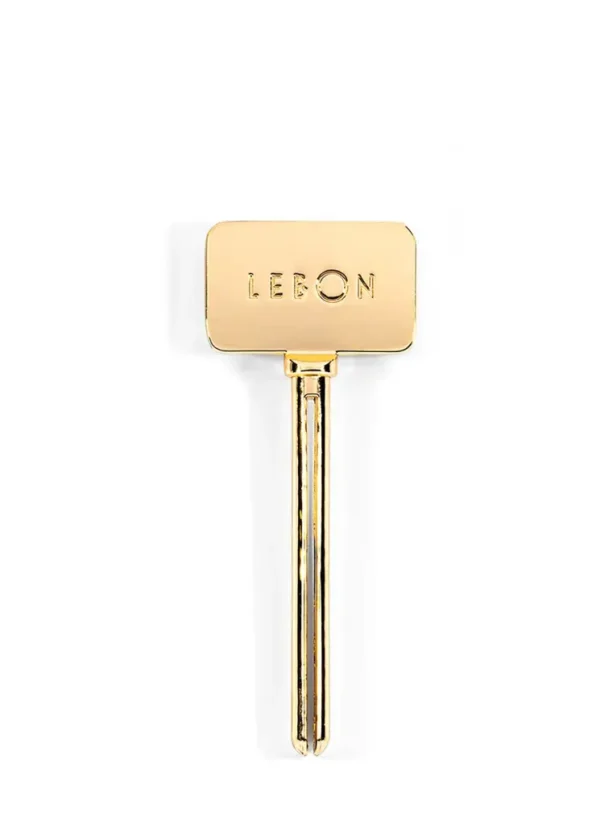 tourne dentifrice doré en acier inoxydable | Lebon