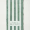 Drap de plage 100 x 200 cm eucalyptus | PLACE RESERVEE