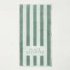 Drap de plage 65 x 120 cm eucalyptus | PLACE RESERVEE
