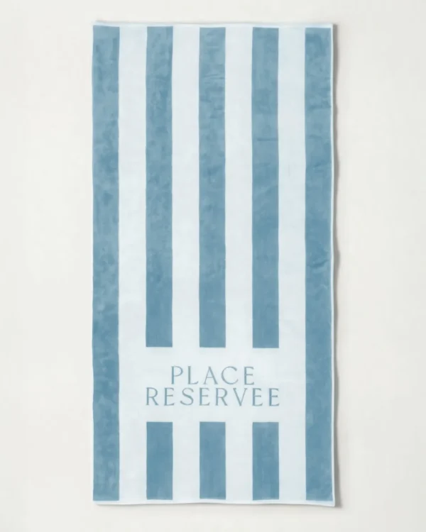 Drap de plage 100x 200 cm atlantique | PLACE RESERVEE