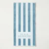Drap de plage 65 x 120 cm eucalyptus | PLACE RESERVEE