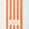 Drap de plage 100 x 200 cm pêche | PLACE RESERVEE