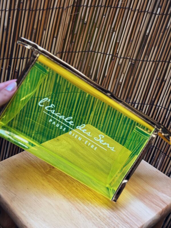 Pochette été jaune fluo | ESCALE DES SENS