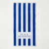 Drap De Plage Bleu Mykonos 65x120 cm | Place Reservee