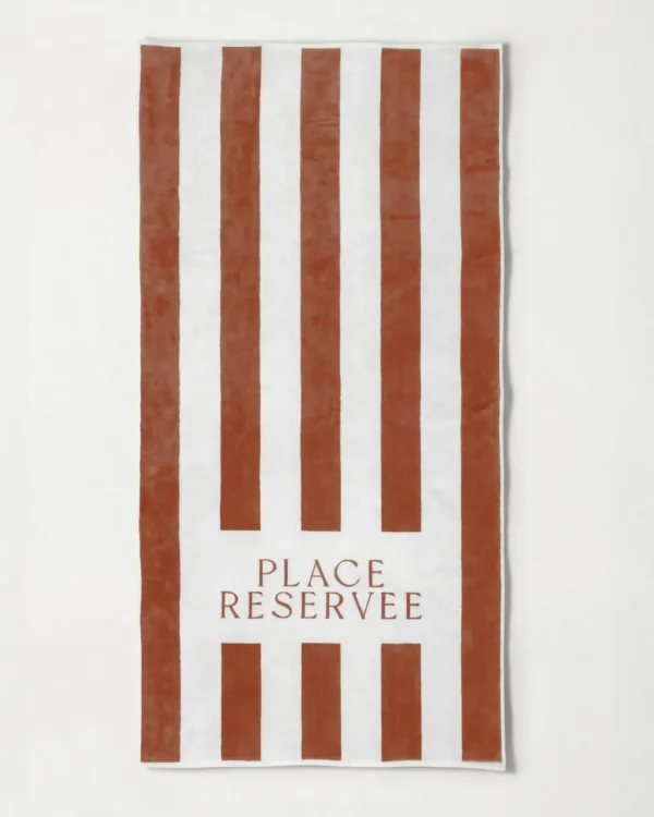 Draps De Plage Bronze 100x200 cm | Place Reservee