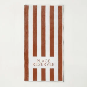 Draps De Plage Bronze 65x120 cm | Place Reservee
