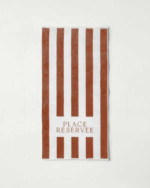 Draps De Plage Bronze 65x120 cm | Place Reservee