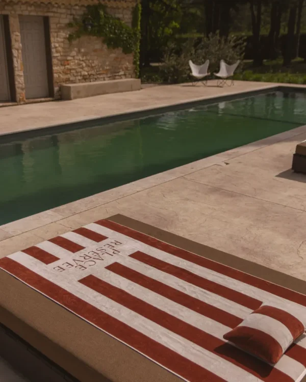 Draps De Plage Bronze 100x200 cm | Place Reservee